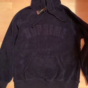 Supreme polartec hoodie sweatshirt